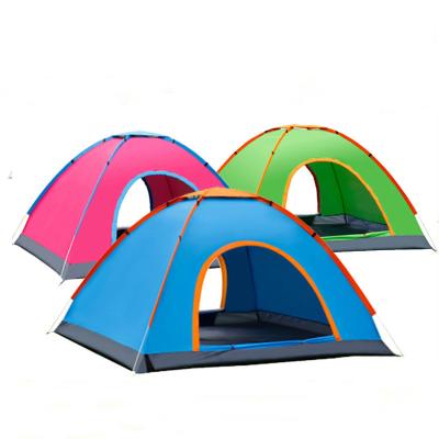 China Portable Large Size 3 - 4 Person Hand Throw Spring Open Outdoor Beach Pop Camping Automatic Tent for sale