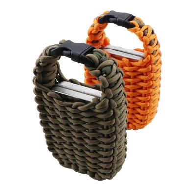 China Barbecue Emergency Outdoor Tool Survival Kit Umbrella Rope Weaving Survival Multifunction First Aid Camping Kit for sale