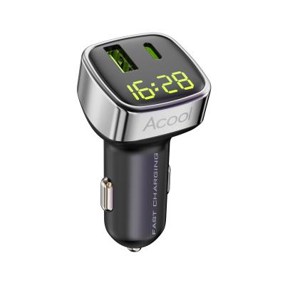 China Mobile Phones Dual Type-C 3A USB Car Charger Fast Charging for sale