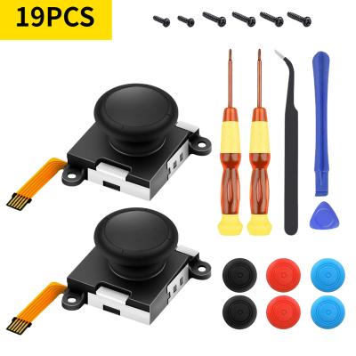 China Hot Sale 16Pcs Nintendo Switch Analog Joycon Repair Tool Kit 3D Controller Repair Kit Tools Parts Repair For Nintendo Switch for sale