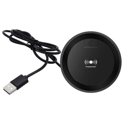 China 5W Fast Mobile Phone Desktop Wireless Charger with USB Charger for iPhone X/8/8 Plus Samsung Galaxy and More (Black) for sale