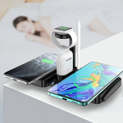 China Qi 2020 High Quality 3 in 1 Qi Wireless Charger Protective Dock Station Charging Stand for iPhone iWatch Airpods for sale