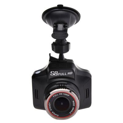 China 360 Car DVR Recording Anti Radar Detection Devices S8 2-in-1 Laser Car DVR GPS Camera Dash Cam G-sensor Support for sale