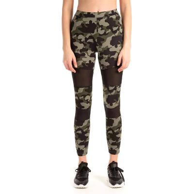 China Manufacturer Breathable Wholesale Casual Camo Printed Gaiters For Women Fitness Long Pants for sale