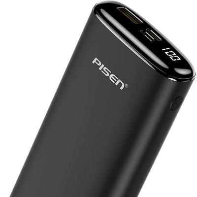 China Support PISEN Fast Charging Portable Charger USB C Power Bank, 10000mAh PD Mobile Phone Battery Pack Slim Fast Charging External Charger with LED DIS for sale