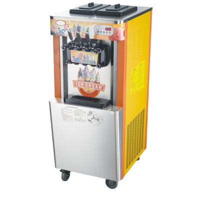 China Snack Factory 3-Flavour Commerical China Soft Cone Shape Ice Cream Maker Machine for sale