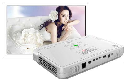 China 3D / 2D Video High Definition Home Theater Projector Pico Portable Projector for sale