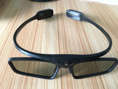 China Real 3D Black DLP Link Active Shutter Glasses For Family Theatre for sale