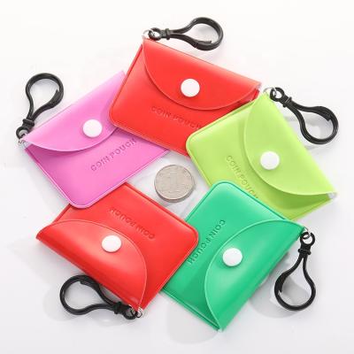 China Wholesale Custom Coin Purse Wallet Closure Button Closure Fashion Simple Design Cute Coin Pouch for sale