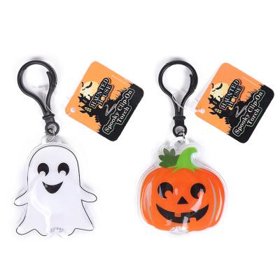 China Fioating Key Chain Hallowmas Flashlight Light Up Dangler Cartoon Shape Key Chain Keychain for sale