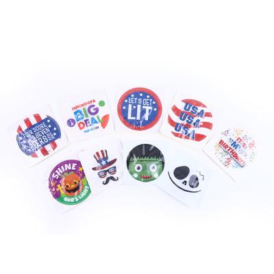 China PVC+Light Circuit Beian Party Decoration Glow Party Supplies Flashing Light Up LED Badge for sale