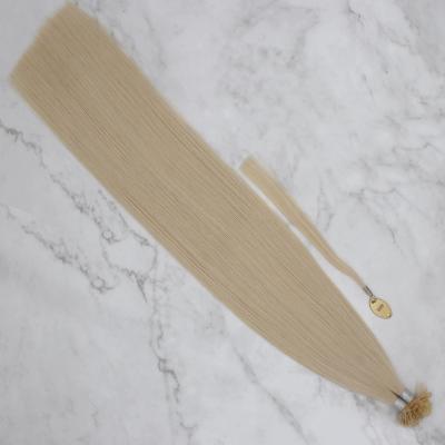 China Wholesale Silky Straight Wave CSF Double Tip Flat Pulled Hair Extension ,Pre Bonded Full Cuticle Flat Remy Hair for sale