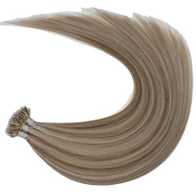 China Wholesale 100% Human Hair Cuticle Lined Remy Russian Nano Ring Hair Extension Vendors for sale