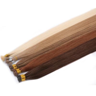 China Good Quality 100% Double Cuticle Straight Remy Hair Nano Ring Hair Extensions Hair Straight Drawn for sale