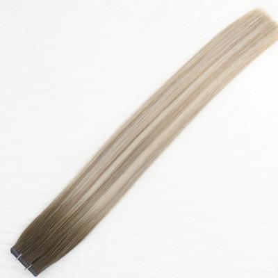 China 100% Good Quality Double Cuticle Straight PU Remy Hair Tape Hair Extensions Hair Straight Drawn for sale