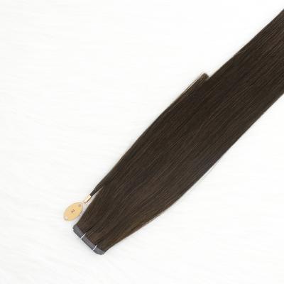 China 100% Good Quality Double Cuticle Straight PU Remy Hair Tape Hair Extensions Hair Straight Drawn for sale