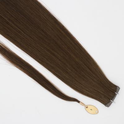 China 100% Good Quality Double Cuticle Straight PU Remy Hair Tape Hair Extensions Hair Straight Drawn for sale