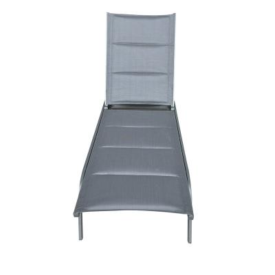 China Modern Aluminum Pool Chairs Portable Recliner Outdoor Folding Beach Sun Couch Garden Camping Beach Chair for sale