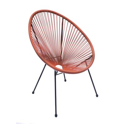 China Modern Un Leisure Customized Acapulco Indoor All Weather Outdoor Wicker Lounge Rope Chair for sale