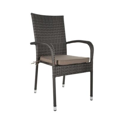 China Outdoor Patio Garden Chair Stack Outdoor Rattan Dining Chairs for sale