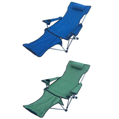 China Contemporary Steel Frame Oxford Cloth Easy Fit Office Nap Bed Travel Outdoor Light Picnic Camping Fishing Folding Chair With Toe for sale