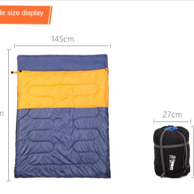 China Direct Outdoor Envelope Type Relay 4 Season Cotton Sleeping Bag Ultralight Compact Hiking Waterproof Sleeping Bag for sale