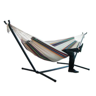 China Hot Sale New Style Adult Portable Adjustable Hammock Strong With Stand 2 Person for sale