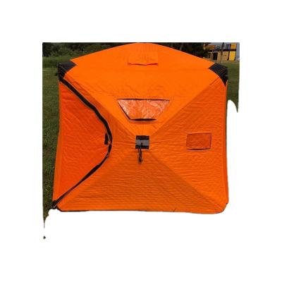 China High quality large family luxuri waterproof fabric bivvy tent cheaptent high quality fishing glamping diagonal tie type hard shell for sale