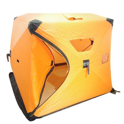 China Factory wholesale very cheap portable tent cube diagonal tying type ice fishing insulated tent for ice fishing sale for sale