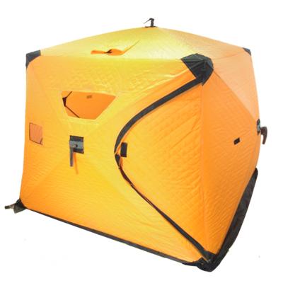 China Diagonal Tether Type 2021 Best Selling Pop Up Winter Fishing Tent Icicle 5-8 People Area Tent For Sale for sale