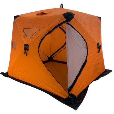 China Diagonal Tying Type Wholesale Ice Fishing Waterproof Tent Roof Tent For Winter Fishing for sale