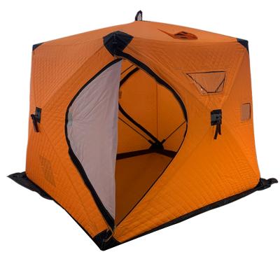 China Hot Sale Outdoor Camping Tents Winter Waterproof Diagonal Tying Type Square 12 sq.m Ice Fishing Shelter Tent for sale