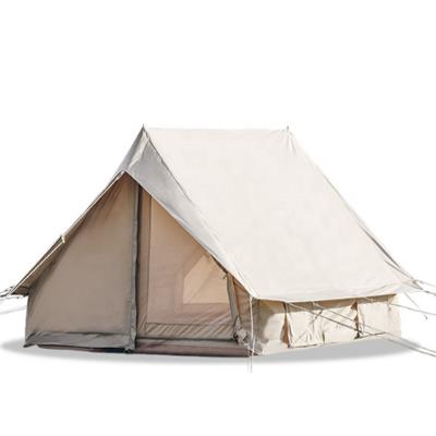 China Straight Tying Type Best Selling Waterproof 4 Season High Quality Cotton Canvas Bell Tent For Outdoor Family Camping for sale