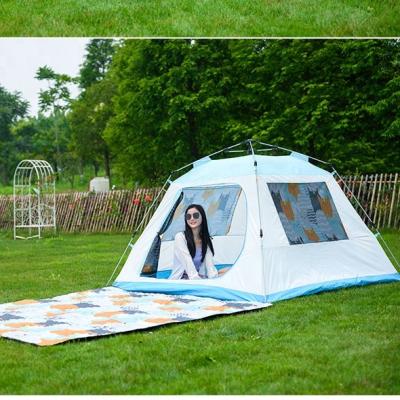 China Extended type new arrival cat print fabric high quality camping tent and outdoor tent for sale