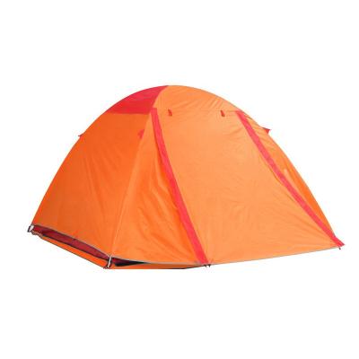 China Diagonal tying type outdoor tents 210T PU tear proof polyester waterproof tent 3 person camping tent on sale for sale