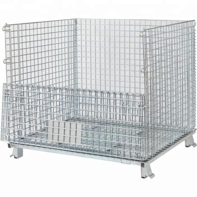 China Material Handling Warehouse Storage Transport Wire Mesh Container Stacking Pallet Stillage for sale