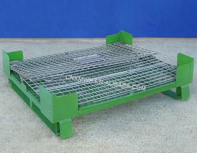 China Material Handling Wire Mesh Container Heavy Duty Stainless Steel Stillage for sale