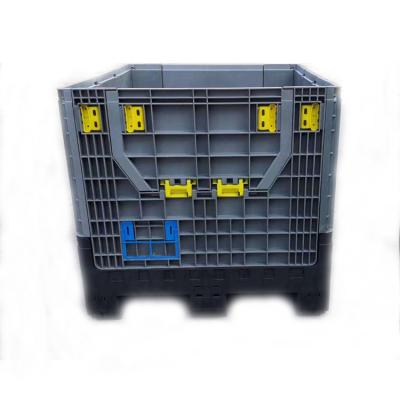 China 1000kg Collapsible Folding Plastic Containers Plastic Pallet Boxes for sale