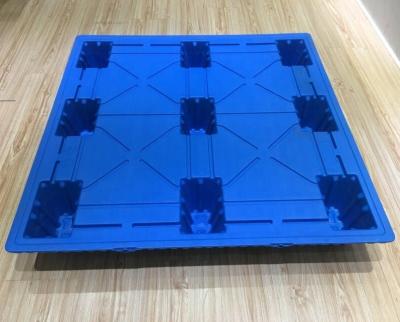 China 9 Legs 1210 Single Sided Single Sided High Quality Stackable Plastic Pallet for sale