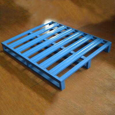 China Single Faced Heavy Duty Powder Coated Stackable Metal Storage Steel Pallets for sale