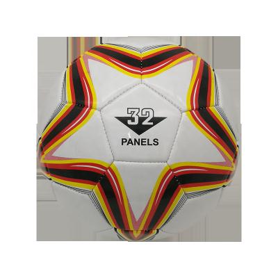 China PU Sports Series Soccer Ball Custom Printing Football Covered In Shiny Leather for sale