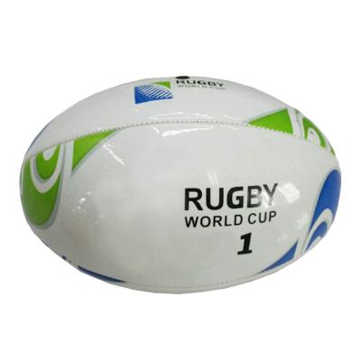 China Shiny PU Leather Rugby Ball Size 9 School Club Training Rugby Ball for sale