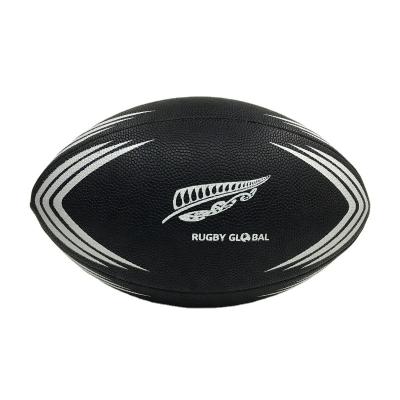 China Training Size 5 Rugby Balls Custom Logo Printed PU Leather Match Machine Stitched Rugby Ball for sale