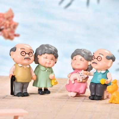 China Europe New Old 3D Man Doll Figure Set For Gift Box Lover Couple Miniature Plastic Craft Garden Ornament Figurines Car Gift Decor for sale