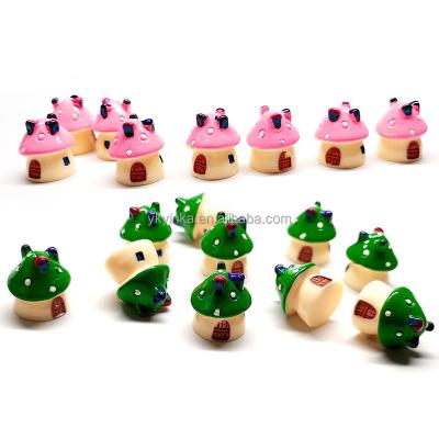 China China 10 Decorative Garden Moss Miniature Statue, Mini Greenhouse Package Mini Mushroom House 3D Resin Craft Decoration Toy Accessory for sale