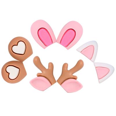 China Japan Cartoon Cat Ear Antlers Rabbit Ears Antlers Resin Accessories Mobile Phone Shell Accessories Paste Water Cup Diy Material Storage Box D for sale