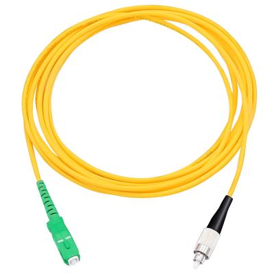 China Simplex Mode Fiber Optic Patch Cord Cable 2.0mm 3.0mm SC APC-FC/UPC FTTH Fiber Optic Jumper Fiber Optic Jumper FC/APC-FC/RPA for sale