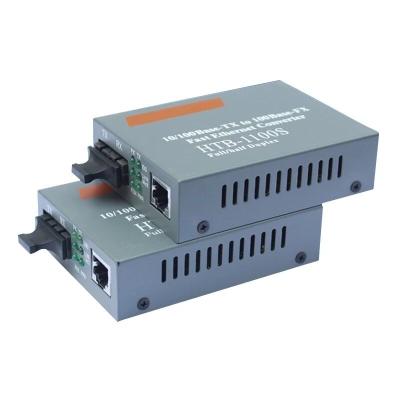 China Web Environment HTB-GS-03 A/B Gigabit Fiber Optic Media Converter 1000Mbps Single Mode Single Mode Fiber SC 3.28 Port 20KM Promotion for sale