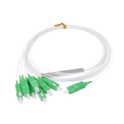 China FTTH Project Good Quality 1X8 SC APC Fiber Optic PLC Splitter With Single Mode for sale