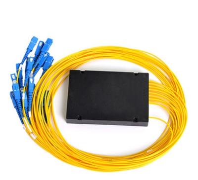 China Hot Selling FTTH Project Single Mode FTTH Project SC /UPC 1x16 Fiber Optic PLC Splitter for sale